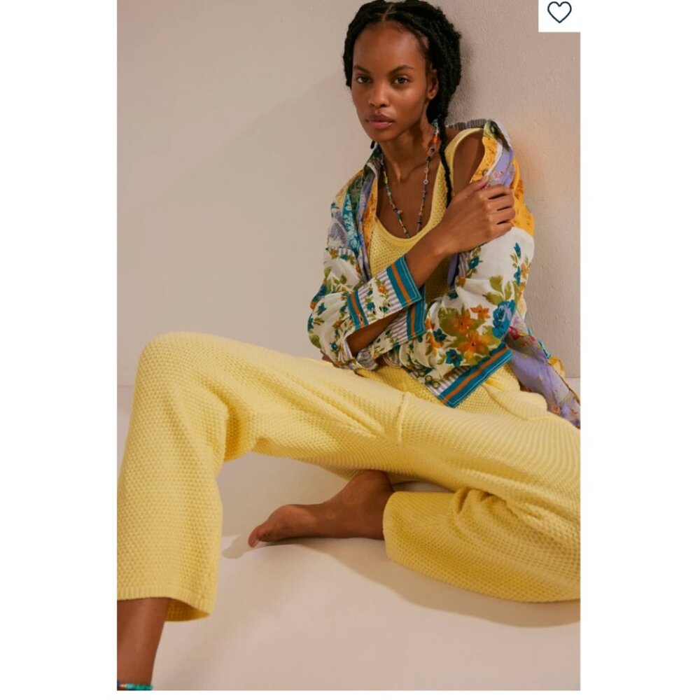 Free People Hailee Sweater Jumper - Yellow Tansey 💛 XS, Small & Medium